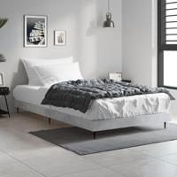 Bedframe bewerkt hout betongrijs 90x200 cm - thumbnail