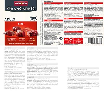 ANIMONDA GranCarno Adult Beef - natvoer voor honden - 400g