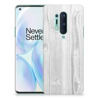 OnePlus 8 Pro | Bumper Hoesje | White Wood - thumbnail