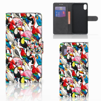 Apple iPhone Xs Max | Telefoonhoesje | Met pasjeshouder | Birds - thumbnail