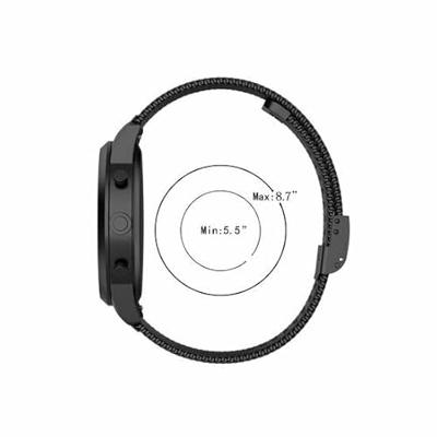 Garmin Venu 3s / Vivoactive 4s / Venu 2s / Vivomove 3s / Forerunner 255s - Milanese bandje met klemsluiting - Donkerblauw - thumbnail