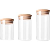 Krumble Voorraadpotten glas set van 3 - thumbnail