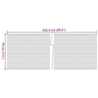 VidaXL Tuinschermen 10 st 252,5x19 m pvc zwart - thumbnail