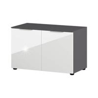 Germania schoenenbank gw-rimini 75x40x48 cm grafietkleurig en wit - thumbnail