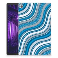 Lenovo Tab M10 Plus Hippe Hoes Waves Blue - thumbnail