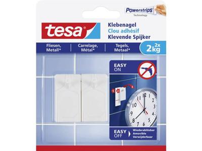 tesa 77762 Klevende spijkers Wit Inhoud: 2 stuk(s)