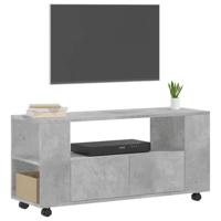 Tv-meubel 102x34,5x43 cm bewerkt hout betongrijs - thumbnail