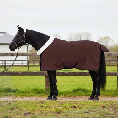 VidaXL Paardendeken volledig donkerbruin 125 cm polar fleece