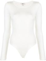 AGOLDE fine knit longsleeved bodysuit - White - thumbnail
