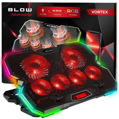 6-ventilator Vortex RGB laptopkoelpad