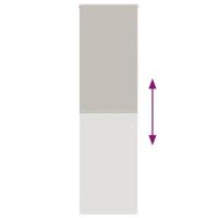 Doucherolgordijn 80x240 cm stofbreedte 76 cm - thumbnail