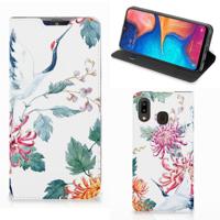 Samsung Galaxy A30 | Hoesje maken | Bird Flowers - thumbnail