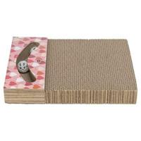 TRIXIE KRABPLANK VALENTIJN MET BALLEN RECHTHOEKIG KARTON ZALM - thumbnail