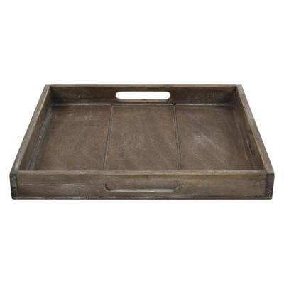 Dienblad Claudina hout S 30x30cm bruin
