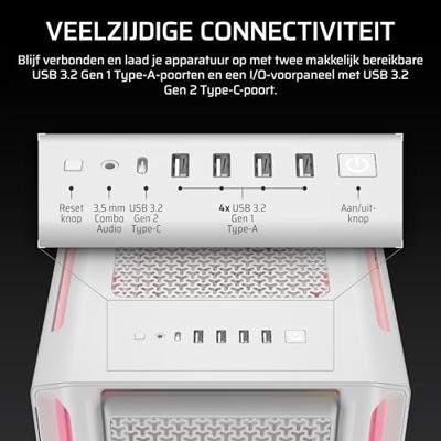 Corsair iCUE LINK 5000T LX RGB Midi Tower Wit