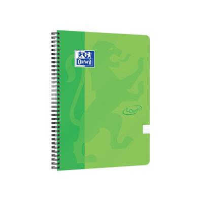 Oxford School Touch spiraalblok, ft A4, 140 bladzijden, gelijnd, groen (lime)