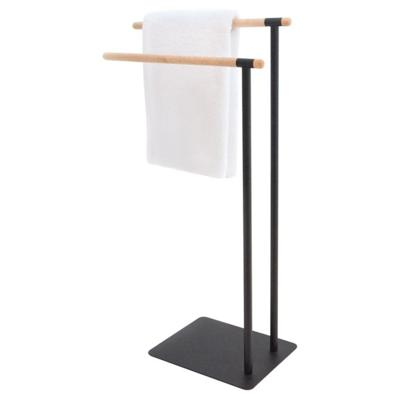 Sealskin Brix Handdoekrek Metaal/Hout Zwart 362473219