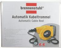 Brennenstuhl 1241020300 Kabelhaspel voor aan de muur 9.00 m Zwart Randaarde stekker - thumbnail