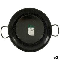 Paella Pan La Dehesa 0645-LD 0645-LD Zwart Geëmailleerd Staal Ø 45 cm 46 x 13,5 x 58 cm 58 x 13,5 x 46 cm (3 Stuks) - thumbnail