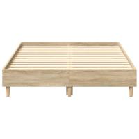 Bedframe zonder matras 140x190cm spaanplaat sonoma eikenkleurig - thumbnail