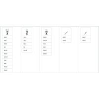 Beta Assortiment van verchroomde tappen en snijplaten, metrische draad, met toebehoren in houten kist 446/C48 - 004460057 - thumbnail