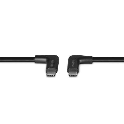 Lindy 32023 USB 3.2 Gen 2 10Gbps 60W USB Type-C (haaks) - USB Type-C (haaks) 1m