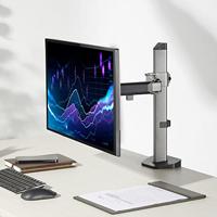ACT Monitorarm max 32 office, 1 scherm, zilver - thumbnail