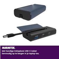 Connect USB C Hub 4 - USB C naar Ethernet - USB-C - HDMI - USB A Hub - thumbnail
