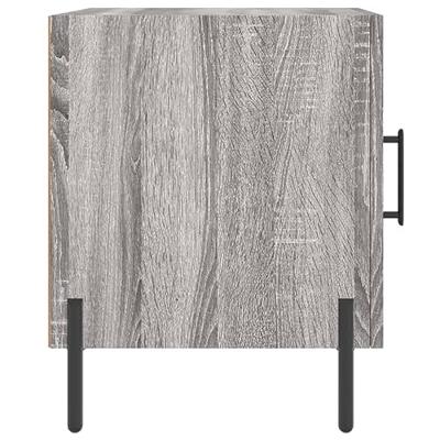 Nachtkastje 40x40x50 cm bewerkt hout grijs sonoma eikenkleurig Nachtkastje 40x40x50 cm bewerkt hout grijs sonoma eikenkleurig