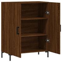Dressoir 69,5x34x90 cm bewerkt hout bruin eikenkleur - thumbnail
