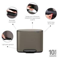 Brabantia - 121449 - Poubelle Bo Pedal Bin, 36 litres, Platinium - thumbnail
