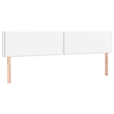 Boxspring met matras kunstleer wit 200x200 cm