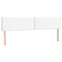 Boxspring met matras kunstleer wit 200x200 cm - thumbnail