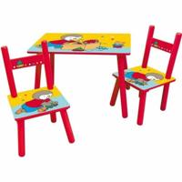 T'CHOUPI Rechthoekige tafel 41,5x61x42 cm + 2 stoelen 49,5x31x31,5cm - thumbnail