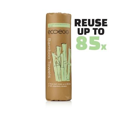 Eco Egg Bamboo schoonmaakdoekjes op rol 20 Stuks Eco Egg Bamboo schoonmaakdoekjes op rol 20 Stuks