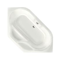 Ligbad Inbouw Xenz New Guinea Hoekbad 1-2 Persoons Duobad 140x140x47cm Acryl Edelweiss Mat met Poten - thumbnail