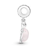 Pandora 798939C02 Hangbedel Pink Sea Turtle zilver-muranoglas-kristal roze - thumbnail