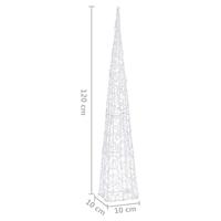 VidaXL Lichtkegel decoratief led 120 cm acryl koudwit - thumbnail