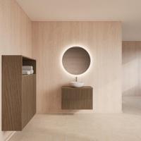 Badmeubelset Gliss Design Hybris Ash Grey 80 cm Met Waskom - thumbnail