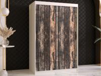 Kledingkast TODY 2 schuifdeuren 120 cm mat wit - thumbnail