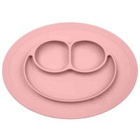 Alles-in-een Mini-placemat met bord van EZPZ van siliconen roze - thumbnail