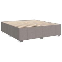 Boxspring met matras stof taupe 200x200 cm - thumbnail