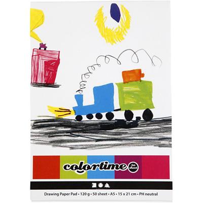 Creativ Company Tekenblok wit a5 120gr, 50 vellen