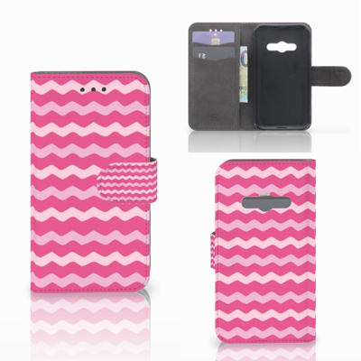 Samsung Galaxy Xcover 3 | Xcover 3 VE | Telefoon Hoesje | Waves Pink