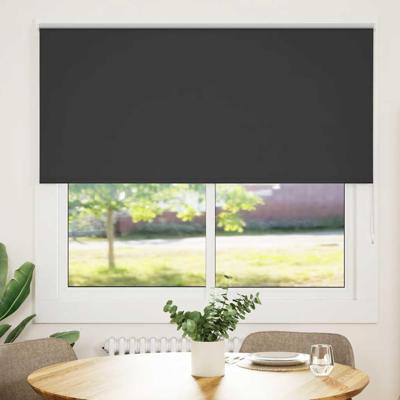 VidaXL Rolgordijn verduisterend 160x150 cm stofbreedte 156,6 cm zwart