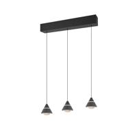 Trio Design hanglampRomeo 3-lichts zwart - 337010332 - thumbnail