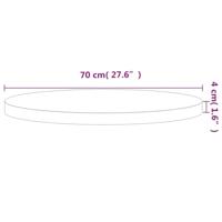 Tafelblad rond 70x4 cm massief beukenhout - thumbnail