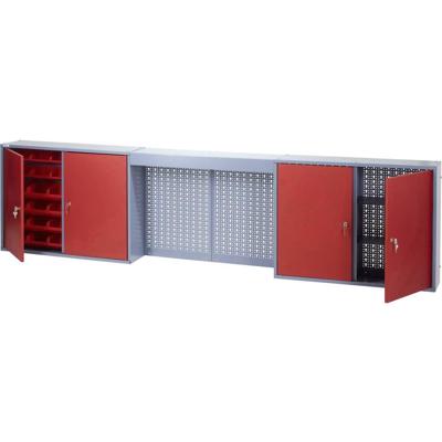 Küpper 70182 Hangkast met lichtkap 240 cm rood (b x h x d) 240 x 60 x 19 cm