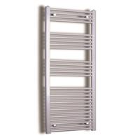 Elektrische Design Radiator Sanicare Plug & Play 172x60 cm Inox Look 1127 Watt Met Chroom Thermostaat Links Sanicare - thumbnail