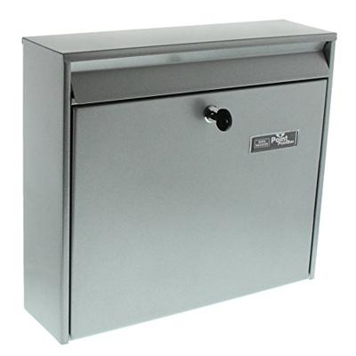 Burg Wächter 61130 MAIL 5877 SI Brievenbus Staal Zilver Sleutelslot